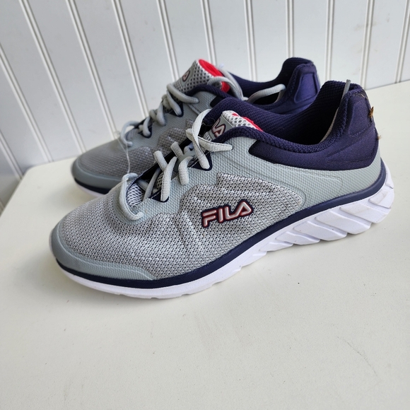 New FILA 1rm01403-077 Men's Memory Sportland Running Gray Purple Lace Sz 8.5 - Picture 6 of 10